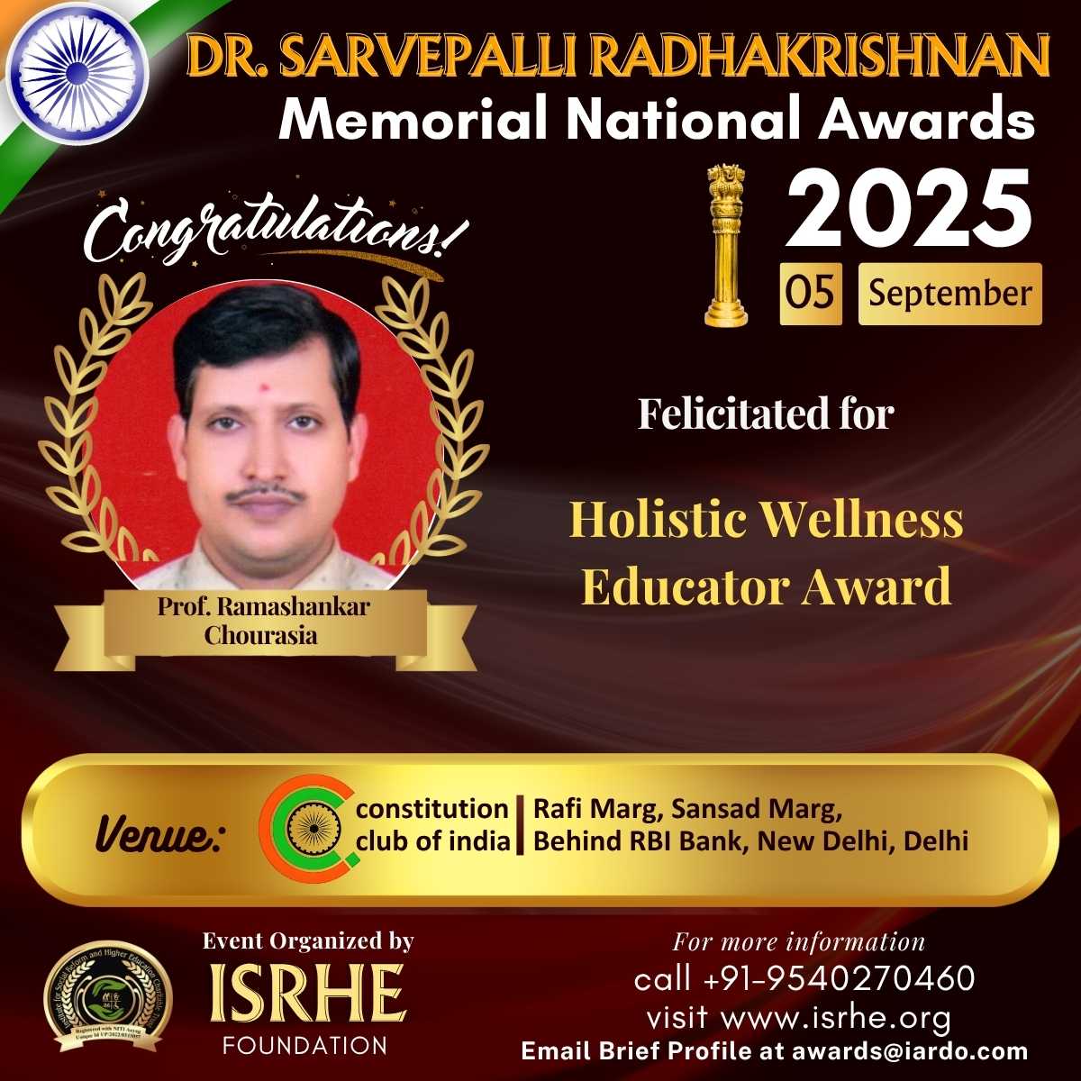 Prof. Ramashankar Chourasia 